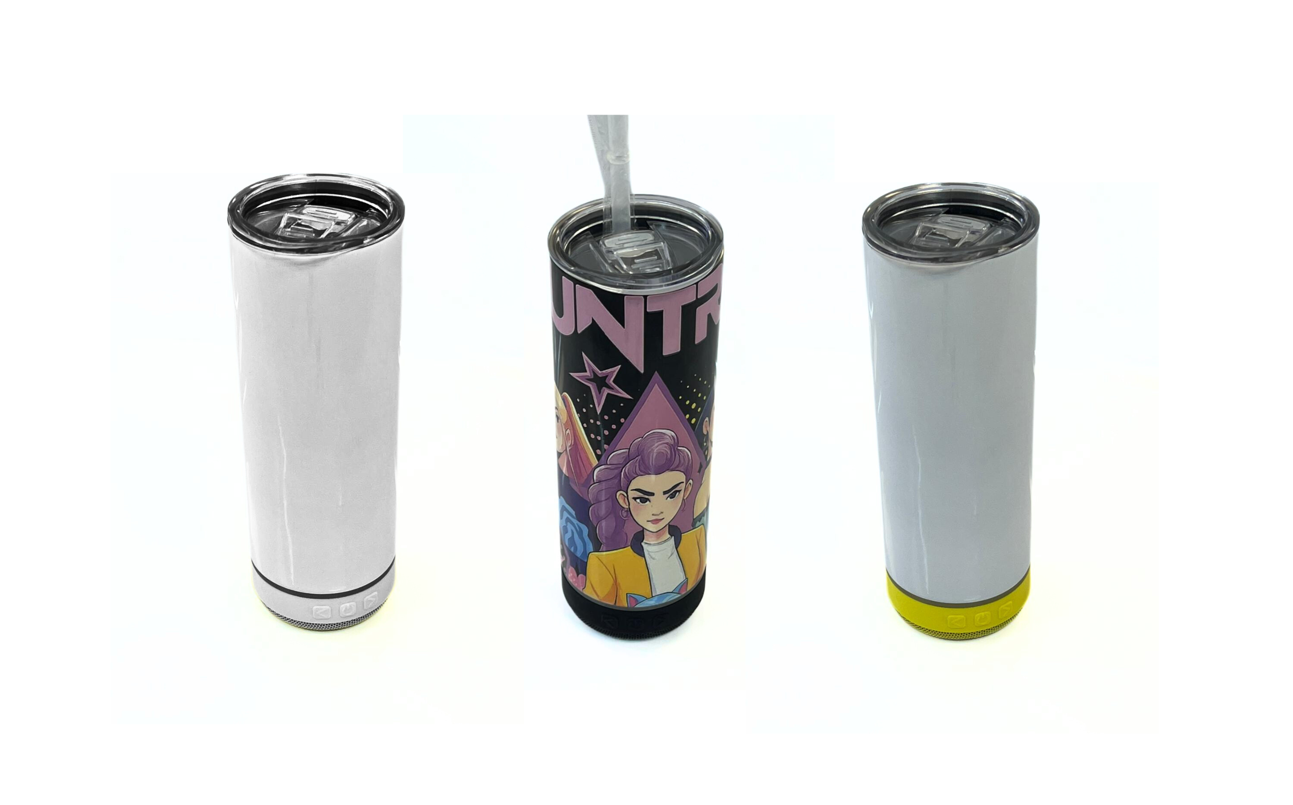 Bluetooth Speaker Tumbler + Straw
